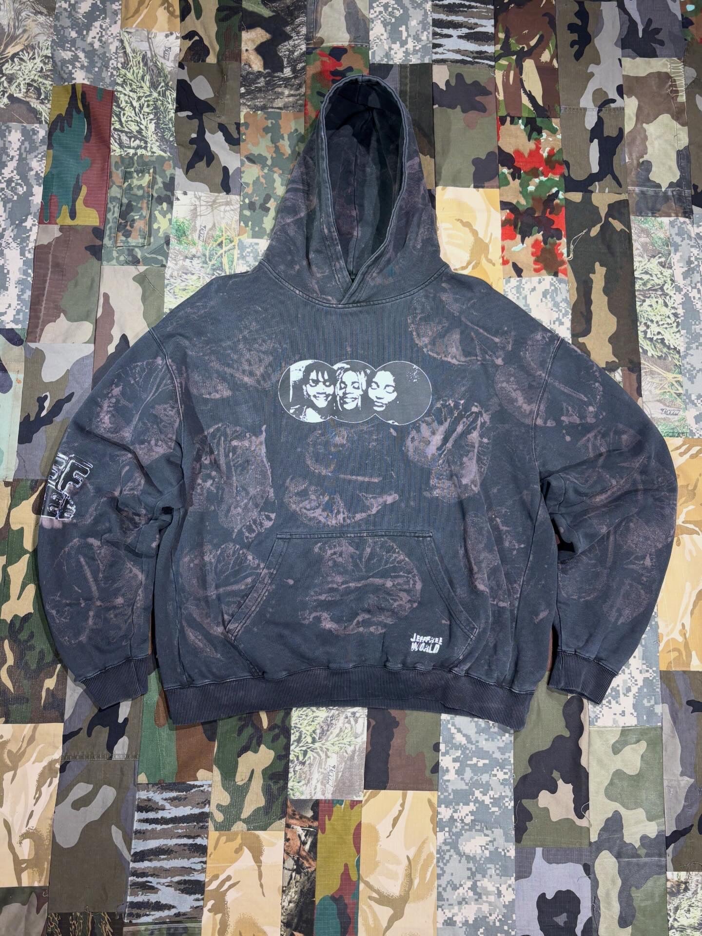 Upcycled Hoodie SISTER SISTER SISTER